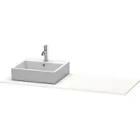 Duravit Konsole XSquare 140x55x1,6cm, m 1 AS, Ausschn li, we hgl