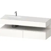 Duravit Einbauwaschtisch-Möbel-Set Qatego 160x50x60cm, Kon-WTU, B l, w m/we hgl