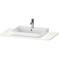 Duravit Happy D.2 Plus Konsole, 1000x550 mm, 1 Auschnitt, für den Waschtischunterbau HP4941, HP4961, HP4971, HP031E02222, Farbe: Weiß Hochglanz Dekor