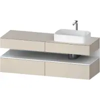 Duravit QA4778018830010 QTG KWTU WH Ek. 1600x550x600 Tp. Smt
