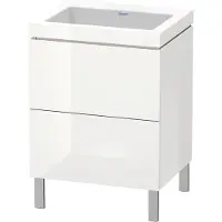 Duravit Waschtischunterschrank c-bonded L-Cube 60x48cm, o HL, we. hgl, 2 Ausz., steh.