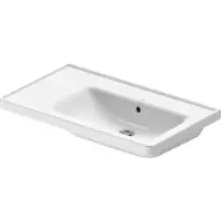 Duravit Möbelwaschtisch D-Neo 80x48cm, o HL, w, asy, B re, m ÜL, HLB