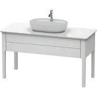 Duravit Waschtischunterschrank Luv 133,8x57x74,3cm, 1 AZ, steh., we s-matt