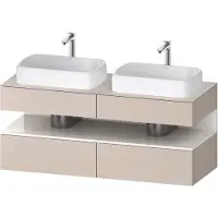 Duravit Waschtischunterschrank Qatego 140x55x60cm, w g/tau m, Pl, Beck. beids.