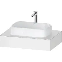 Duravit Collection One Konsole, 800x550x170mm, mit Ausschnitt mittig, QA4800018180000, Farbe: Weiß Matt