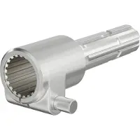 Wiltec Zapfwelle, PTO 160 mm Buchse mit Keilwellenaufnahme 1 3/8" Z21 für Ausgangswelle 1 3/8" Z6 Traktor