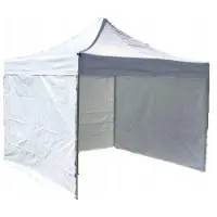 Ekspand | Partyzelt 3x3m - Weiß - Faltbar - Ideal für Gartenfeste - Wetterfest und Stabil