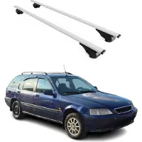 Omac Dachträger Gepäckträger für Honda Civic Aerodeck 1997-2002 Metall Grau