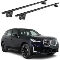 Aurilis Dachträger Querträger Gepäckträger für BMW X3 G45 2024-25 Alu Schwarz 2x ABE