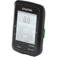 Prophete Fahrradcomputer mit GPS-Navigation – Beleuchtetes Display, Wasserdicht IPX6, Lenkerhalterung, Herzrate & Trittfrequenz mit Sensoren
