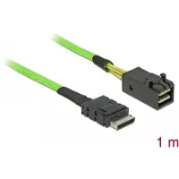 DeLOCK Kabel OCuLink PCIe SFF-8611 zu SFF-8643 1 m, 1 m, OCuLink PCIe SFF, Männlich/Männlich, Grün, 1 Stück(e)