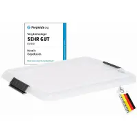 Novaliv 1x Ersatzdeckel für 27 Liter mit Clipverschluss 46,5x36,5 cm Transparent
