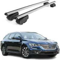 Omtec Dachträger Gepäckträger für Renault Talisman Grandtour 2016-2023 ABE Grau 2x