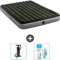 OEM Luftmatratze - 2 Personen - 152 x 203 x 25 cm - Grün - Pumpe und Reparaturset