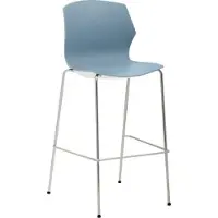 Mayer Barstuhl Sitzmöbel 1160 52 x 57 x 110 cm Stahl,Kunststoff blau