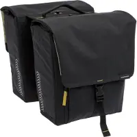 New Looxs Doppelte Fahrradtasche Tulum 32 Liter 35 x 17 x 37 cm (2x) - schwarz abnehmbar