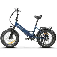 SmartAI E Bike Elektrofahrrad 20" Fat Tire E-Fahrrad klapprad Off-Road Mountainbike,City EBike für MTB, Strand & Schnee