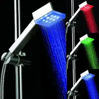 Energmix Duschkopf Farbwechsel Duschbrause Brausekopf mit mit Farbwechsel