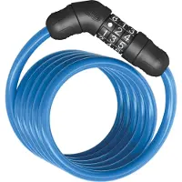 ABUS Spiralkabelschloss Star 4508C/150 - Zahlenschloss aus 8 mm starkem Spiralkabel - -Sicherheitslevel 2 - Blau