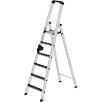 Proregal Stufen-Stehleiter einseitig begehbar mit clip-step R13 6 Stufen