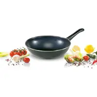 Karl Krueger Karl Krüger Nostalgie Induktion Wok-Pfanne Emaille-Pfanne 28 cm WR