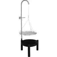 Hi Feuerschale mit Edelstahl-Grillrost 50 cm
