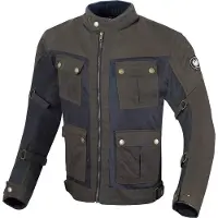 Merlin Chigwell Utility Oliv Motorrad Wachsjacke Größe S