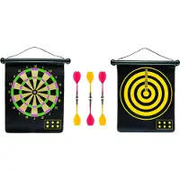 Idena Magnet Dartspiel / Dartscheibe / mit 6 Dartpfeilen / Größe: 51 x 34cm