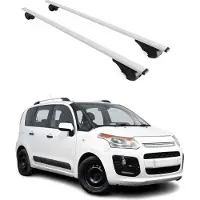 Omac Dachträger Grundtäger für Citroen C3 Schrägheck 2008-2017 75kg Metall Silber 2x