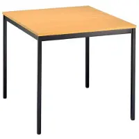Hjh OFFICE PRO VEKTOR 6 - Buche 80 x 80 Gestell Schwarz