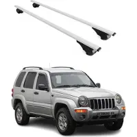 Omac Dachträger Grundtäger für Jeep Cherokee KJ 2002-2007 75kg Metall Silber 2 tlg