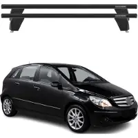 Menabo Dachträger für Mercedes B Klasse W245 2005-2011 75kg Alu Schwarz 2x