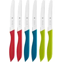 WMF 3201007284, Messer-Set, Edelstahl, Edelstahl, Mehrfarbig, Ergonomisch, 11 cm
