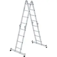 Proregal Vielzweckleiter 4-teilig mit nivello-Traverse 4x4 Sprossen