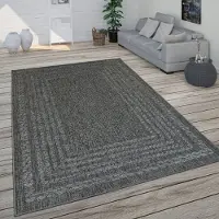 Paco Home In- & Outdoor Teppich Für Balkon Terrasse, Küchenteppich Im Modernen Skandi-Look Grösse 120x170 cm