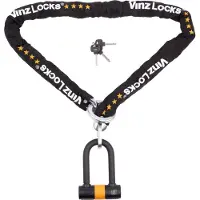 Vinz Oyu Kettenschloss ø11mm | ART 4 Zertifikat | Motorradschloss Kette Mopedschloss | sicheres Motorrad schloss Roller & E-scooter & Panzerschloss | 120 - 300 cm x (200cm)