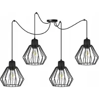 Light11 HOME Moderne Draht Pendelleuchte LED – Hängelampe mit Draht Lampenschirm