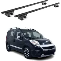 Aurilis Dachträger für Fiat Fiorino Kurze Dachreling 2008-2020 5tür 90kg Alu ABE Schwarz