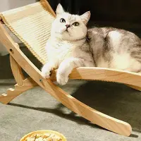 Markenlos Katzen Kratz Stuhl | Verstellbare Katzenliege,Klappbare Möbel Für Haustiere In Wohnzimmer Schlafzimmer Terrasse Und Tierarztpraxis