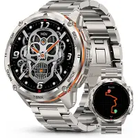 Kospet Smartwatch Herren mit 50m wasserdicht, Bluetooth anrufen Smartwatch Fur Android / iOS mit KI Sprachassistent Musiksteuerung 50m Wasserdicht
