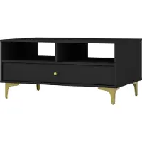 Masseno Couchtisch TORINO 100,2 cm Kaffetisch für Wohnzimmer Sofatisch Wohnzimmertisch Graphitfarben