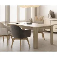 Lomadox Wohn- & Esszimmer-Set in Eiche modern mit Esstisch, Lowboard & Couchtisch, 4-teilig - CERIALE-83