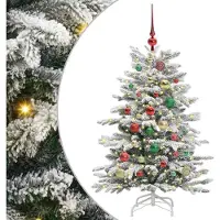 vidaXL "2026"Cloris Künstlicher klappbarer Weihnachtsbaum Weiß 120cm PE und PVC - Künstliche Weihnachtsbäume eleganten307280