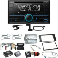 Kenwood DPX-7300DAB Bluetooth DAB CD USB Einbauset für Audi A6 4B Facelift