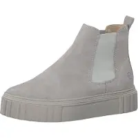Tamaris Damen Stiefelette Chelsea Boot Leder sportliche Plateausohle 1-25460-29, Größe:37 EU, Farbe:Grau