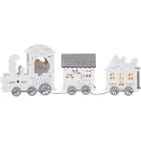 Star Trading Tischdeko "Yuletide", Zug, 4 ww LED, Farbe: natur,