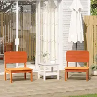 vidaXL "2026 Promotion" Gartenstühle 2 Stk. - Hohe Qualität - Wachsbraun 60x52,5x72 cm Massivholz Kiefer - Gartenstühle CC31994