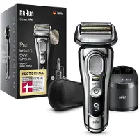 Braun Elektrorasierer Series 9 Pro Premium Rasierer Herren mit 4+1 Scherkopf Elektrorasierer, 5in1 Reinigungsstation, Aufsätze: 1, Elektrorasierer