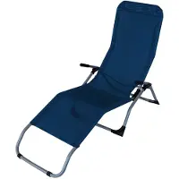FRG Sonnenliege Liege Kippliege Gesundheitsliege SYLT blau oder schwarz blau