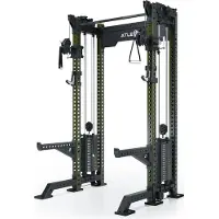 ATLETICA R8 Bradley Kurz | 2x95kg Weight Stack | Military Green | Dualer Kabelzug mit 2x95kg seitlichen Gewichtsblöcken| Sehr stabil und platzsparend